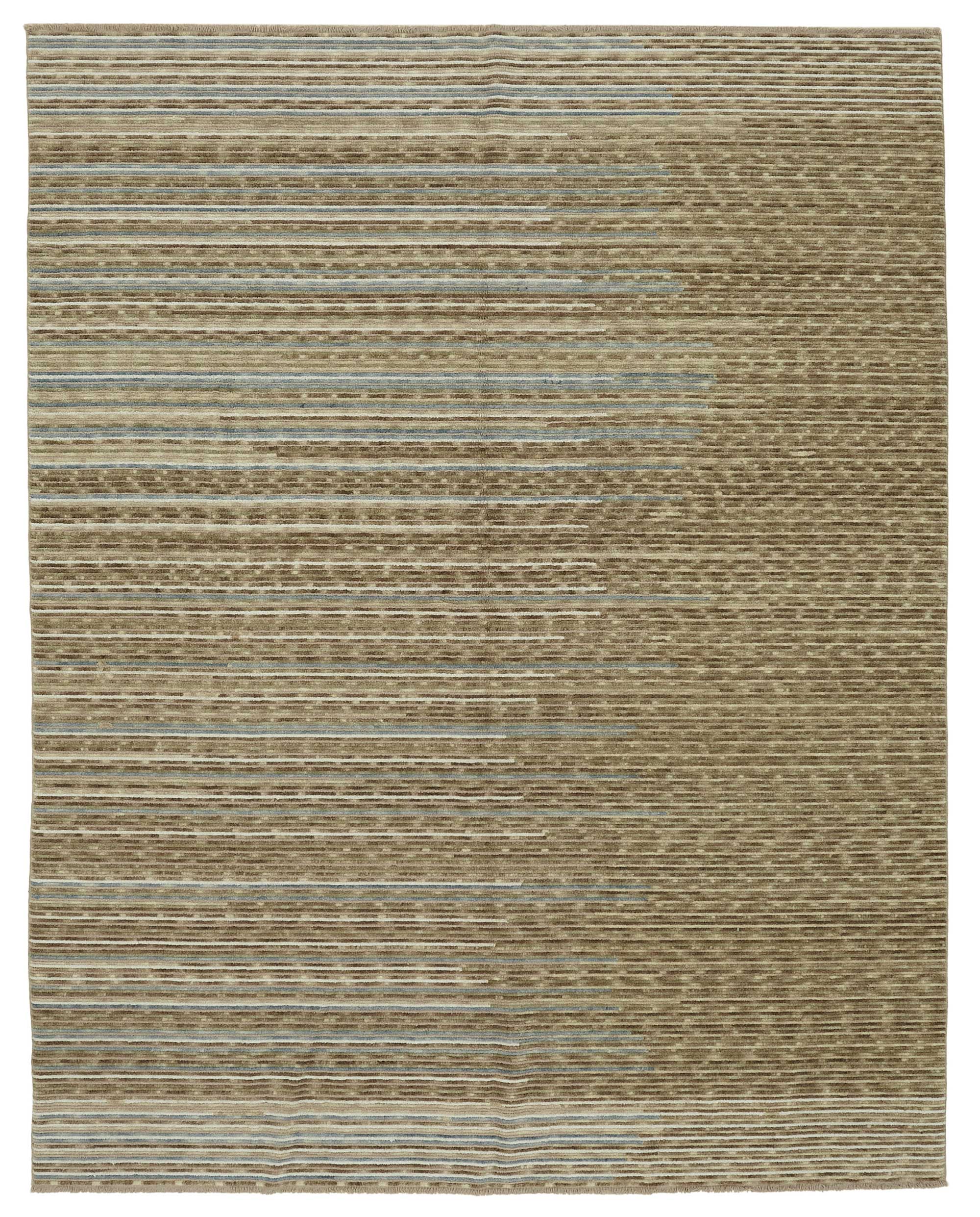 8x10 Hand-Knotted Wool Oushak Rug - 47746