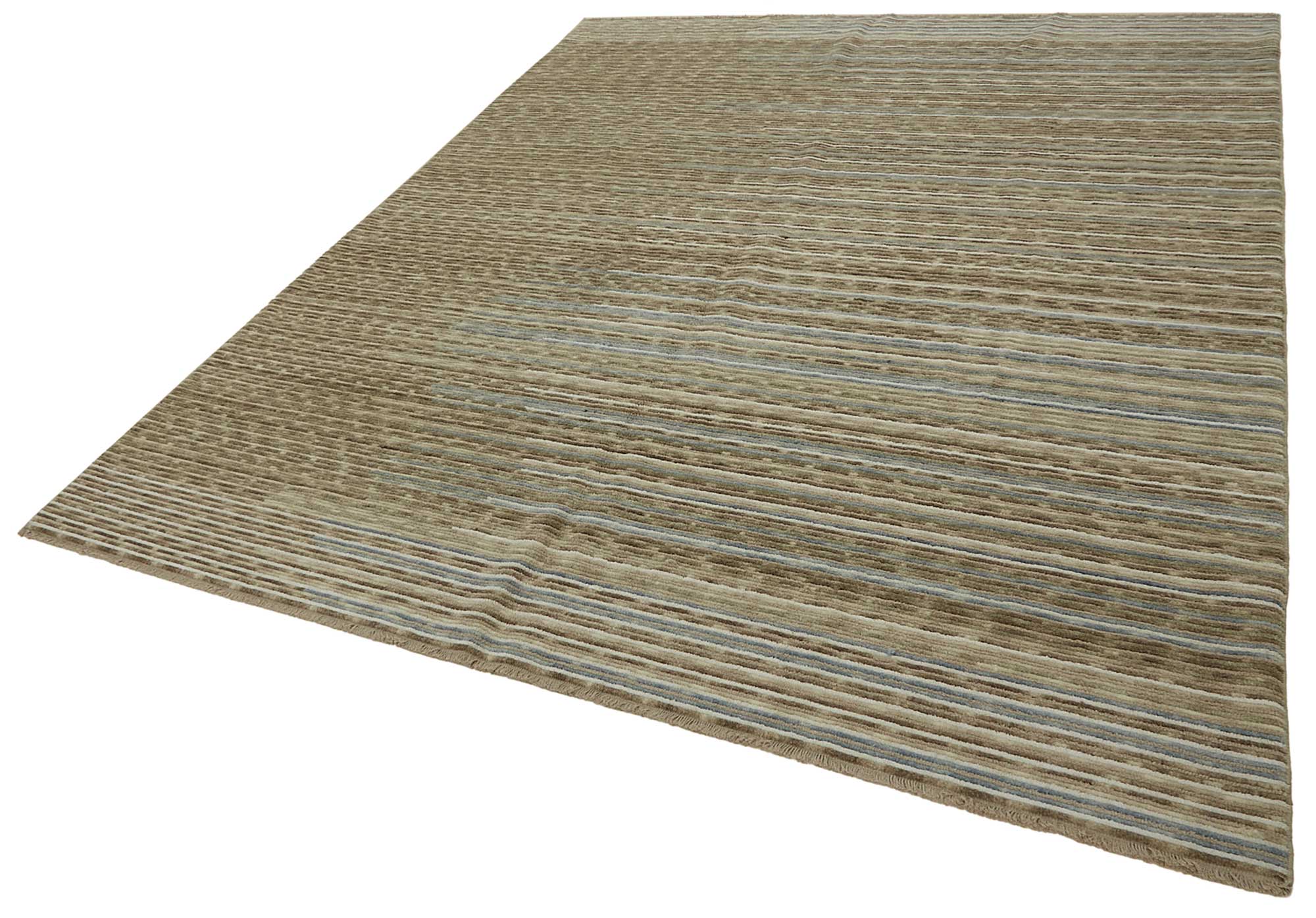 8x10 Hand-Knotted Wool Oushak Rug - 47746