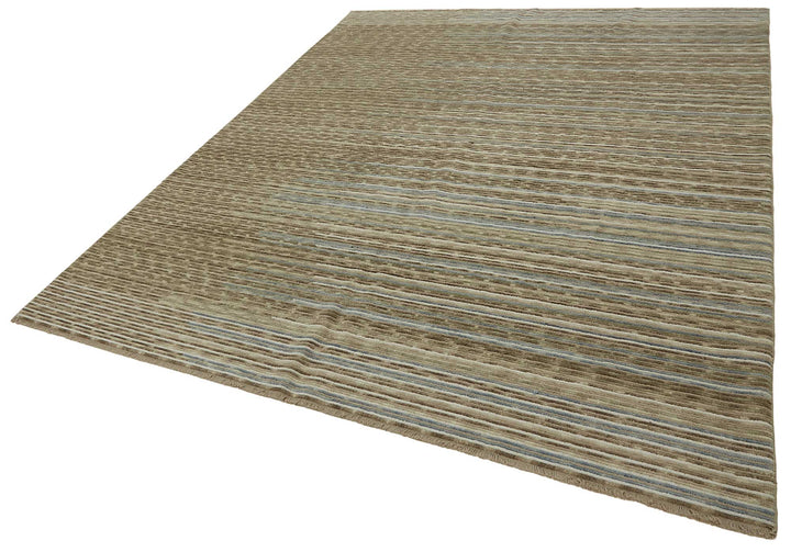 8x10 Hand-Knotted Wool Oushak Rug - 47746