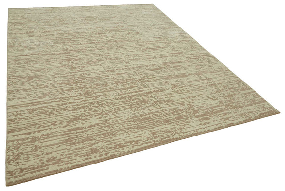 8x10 Hand-Knotted Wool Oushak Rug - 47749