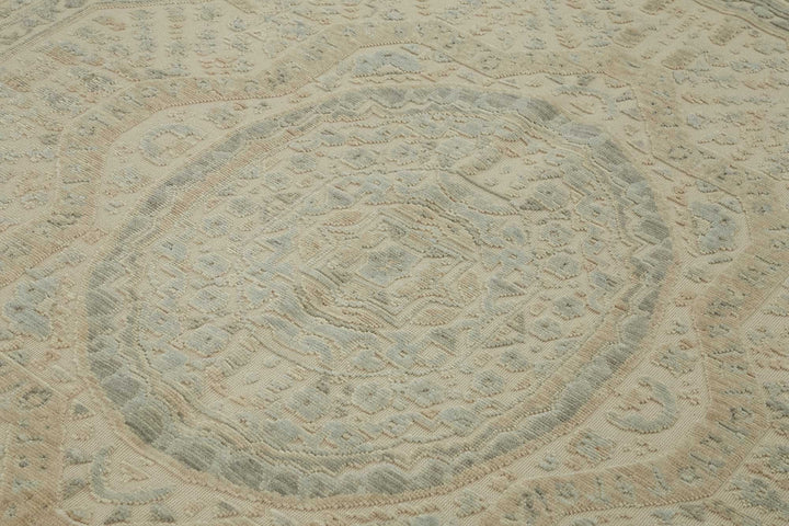 8x11 Hand-Knotted Wool Oushak Rug - 47751