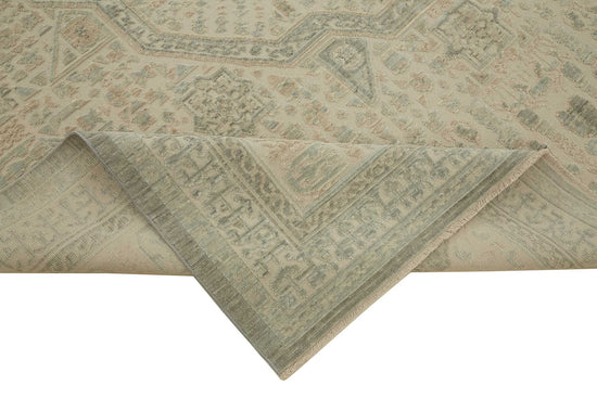 8x11 Hand-Knotted Wool Oushak Rug - 47751