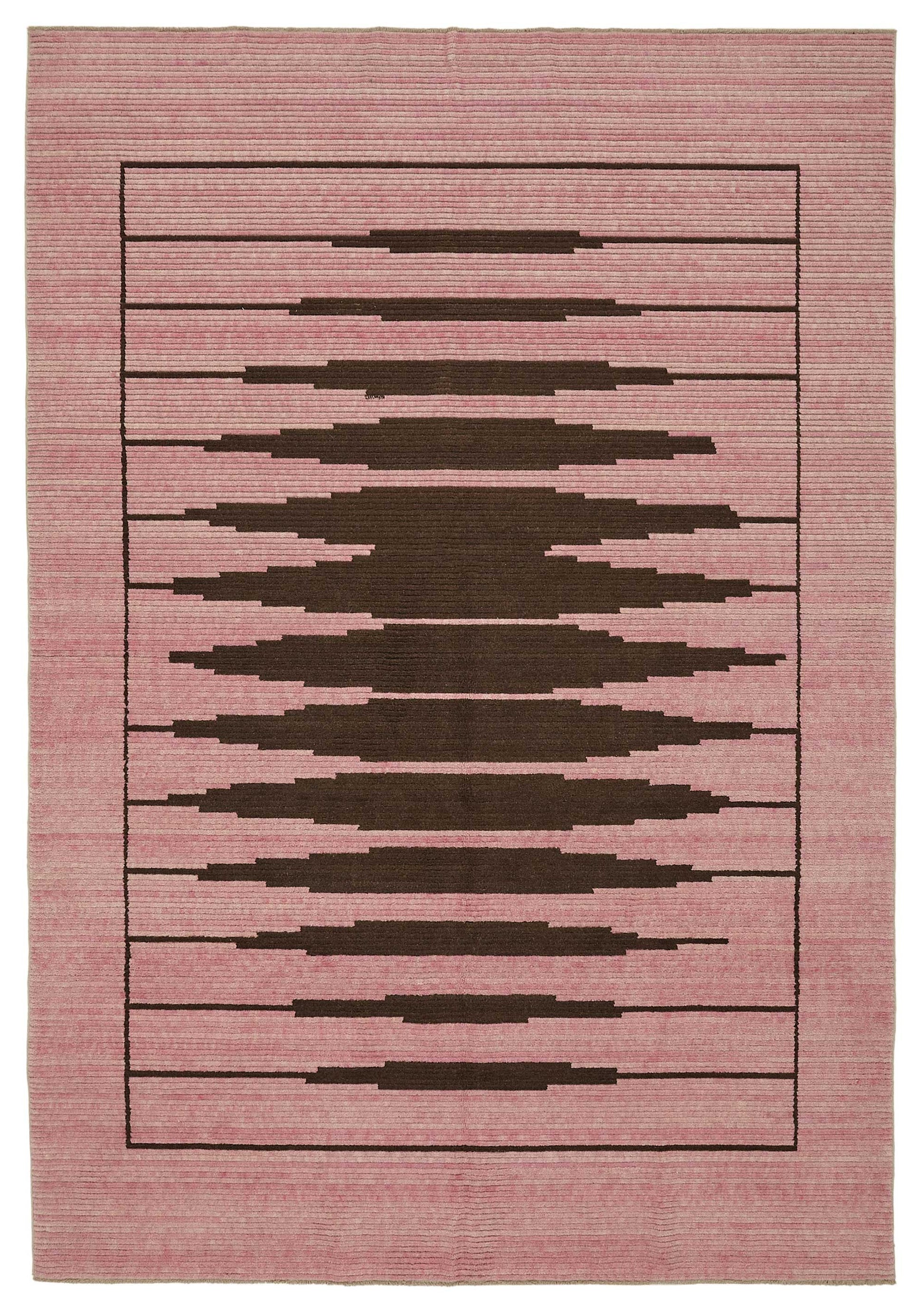 8x11 Hand-Knotted Wool Oushak Rug - 47752