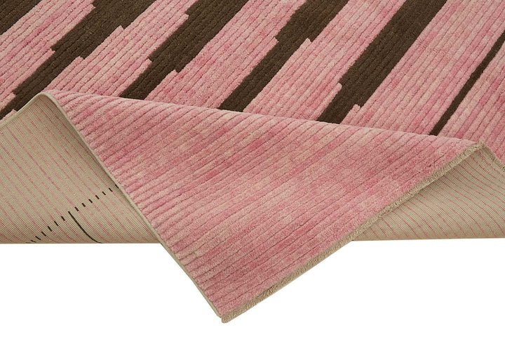 8x11 Hand-Knotted Wool Oushak Rug - 47752