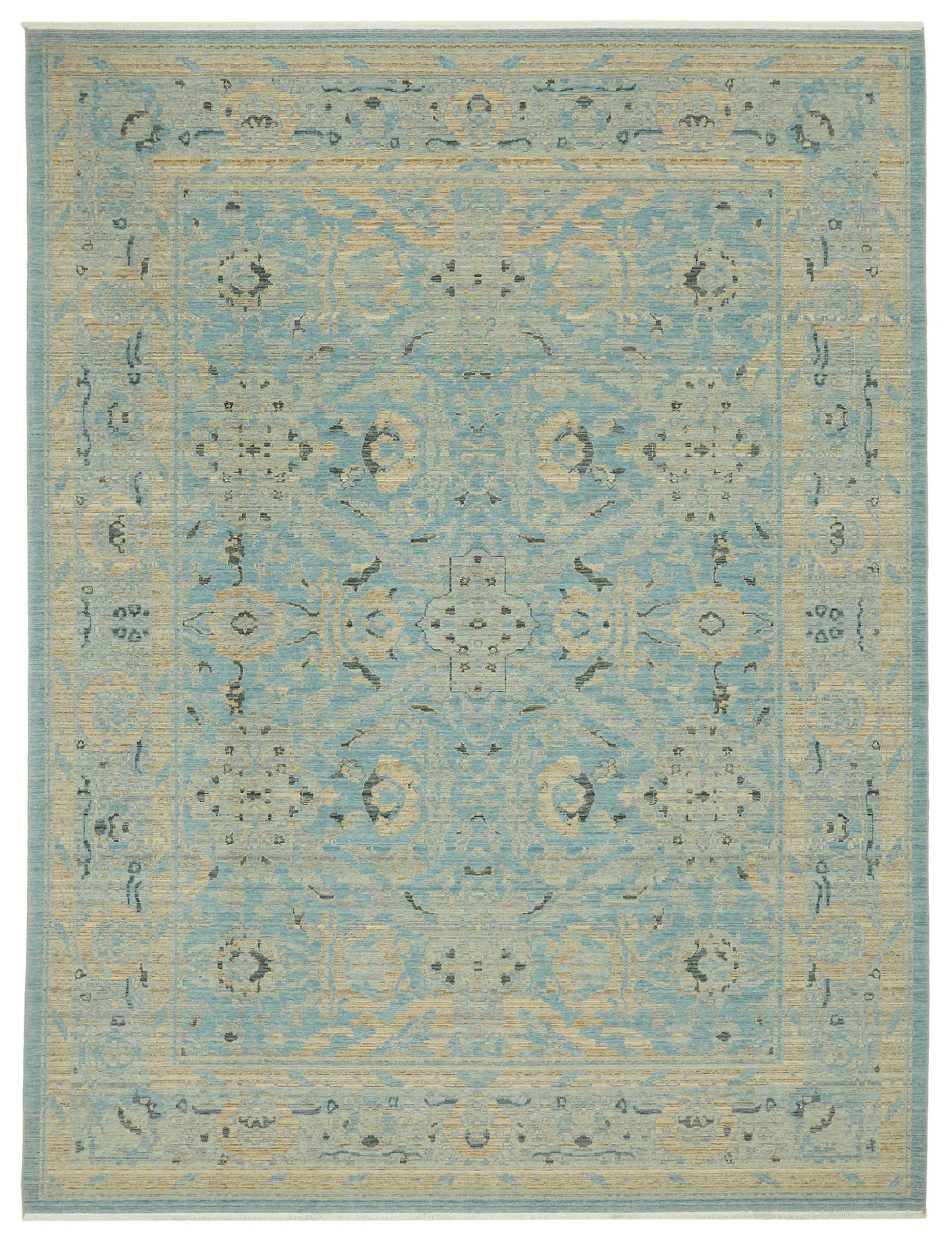 9x12 Hand-Knotted Wool Oushak Rug - 47754