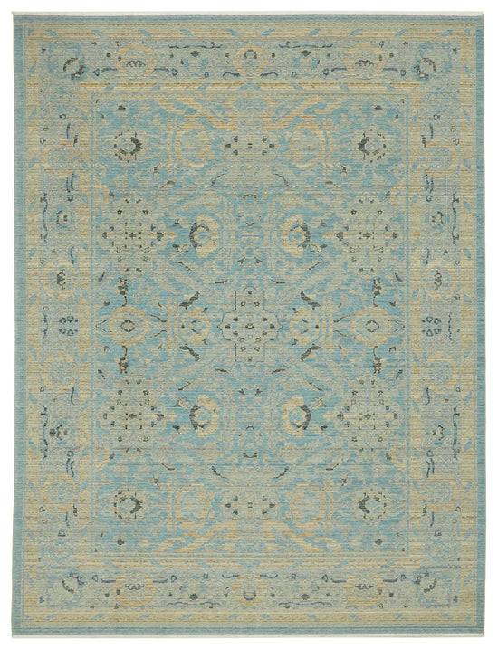 9x12 Hand-Knotted Wool Oushak Rug - 47754