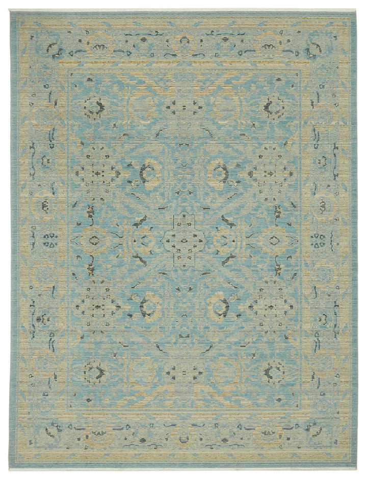 9x12 Hand-Knotted Wool Oushak Rug - 47754