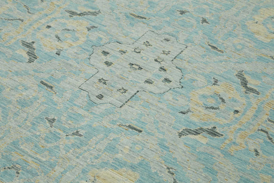 9x12 Hand-Knotted Wool Oushak Rug - 47754