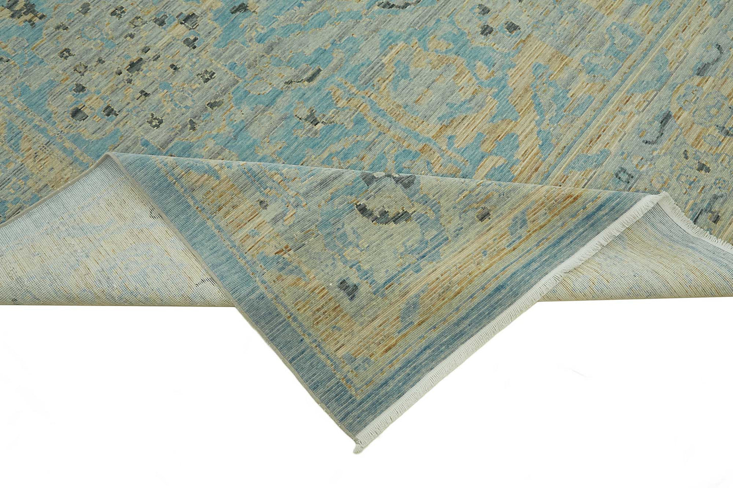 9x12 Hand-Knotted Wool Oushak Rug - 47754