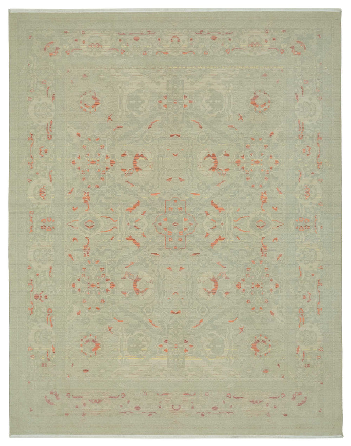 9x11 Hand-Knotted Wool Oushak Rug - 47755
