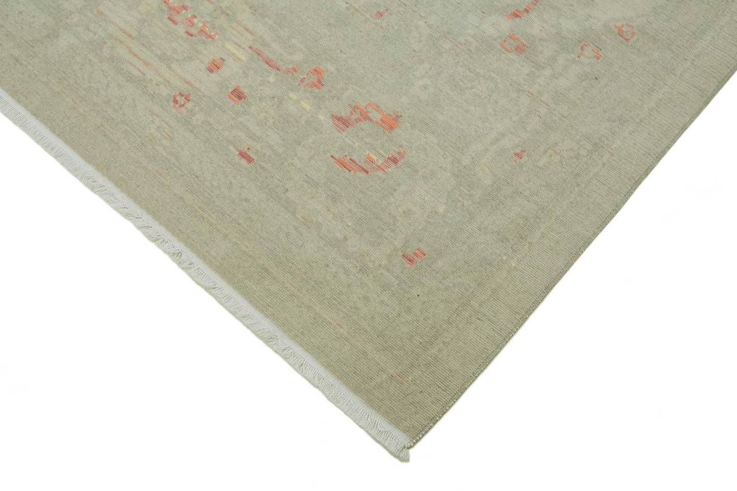 9x11 Hand-Knotted Wool Oushak Rug - 47755