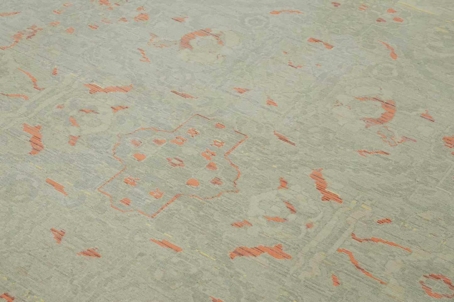 9x11 Hand-Knotted Wool Oushak Rug - 47755