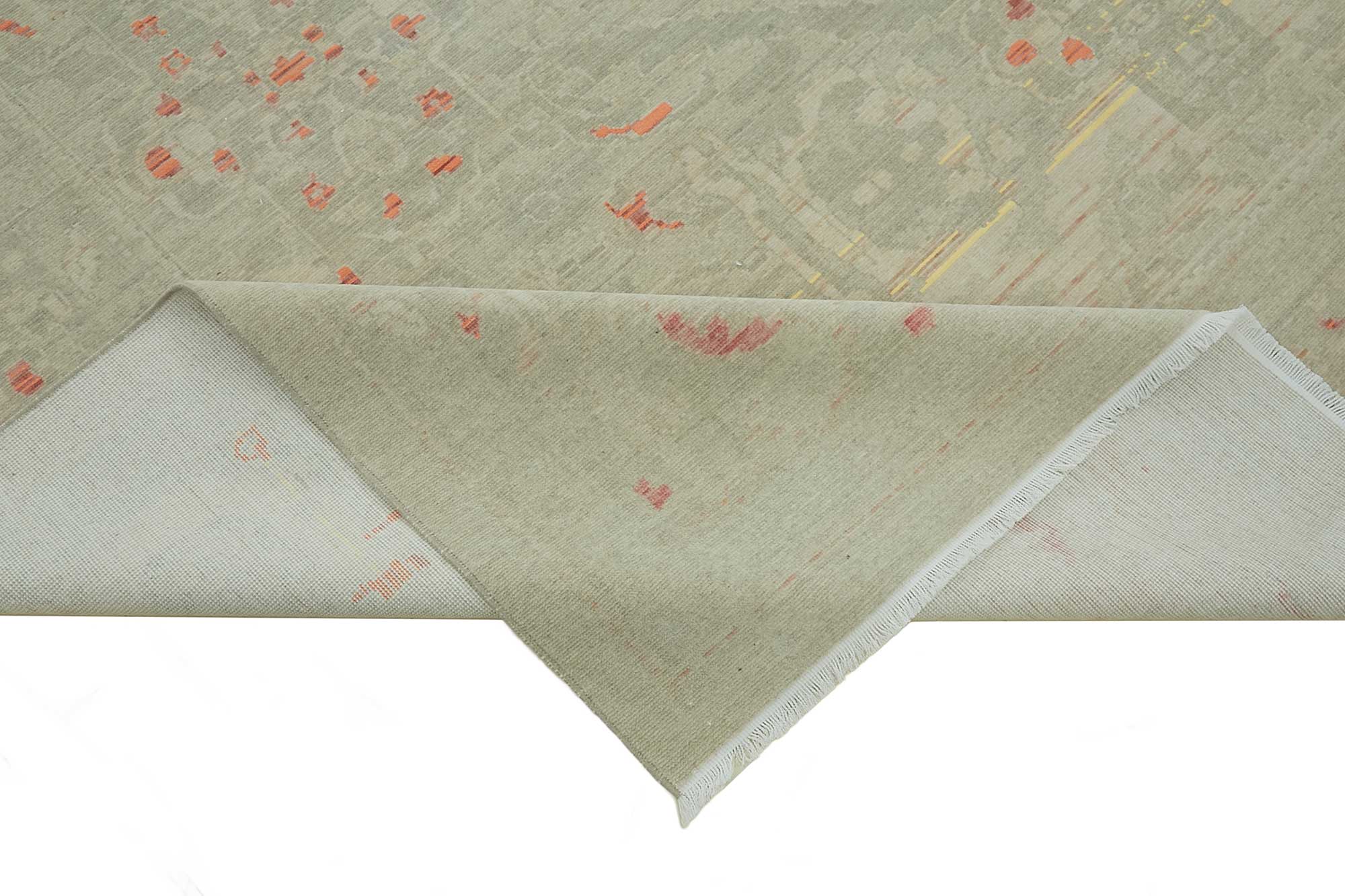 9x11 Hand-Knotted Wool Oushak Rug - 47755
