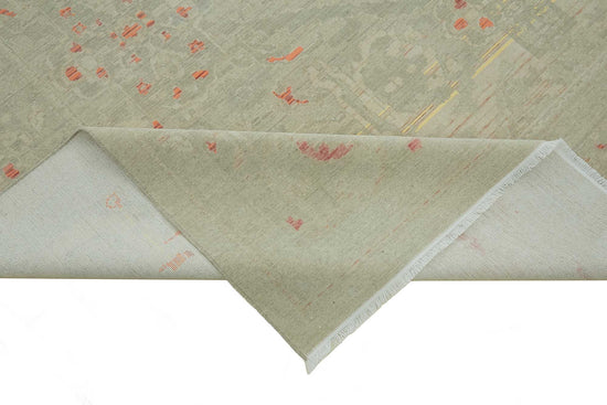 9x11 Hand-Knotted Wool Oushak Rug - 47755