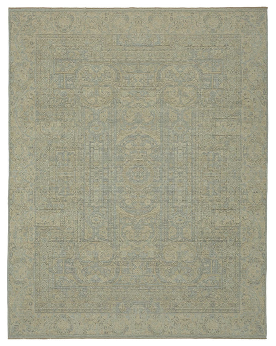 9x11 Hand-Knotted Wool Oushak Rug - 47756