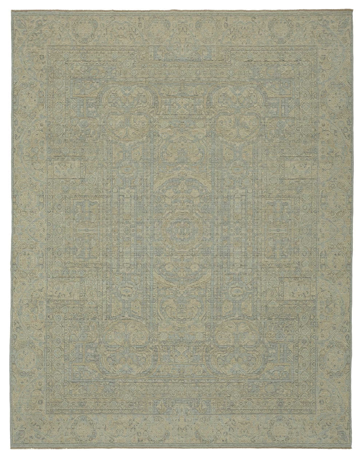 9x11 Hand-Knotted Wool Oushak Rug - 47756