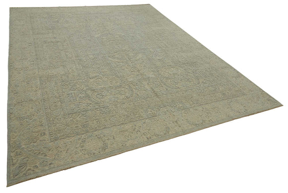 9x11 Hand-Knotted Wool Oushak Rug - 47756