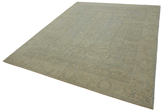 9x11 Hand-Knotted Wool Oushak Rug - 47756