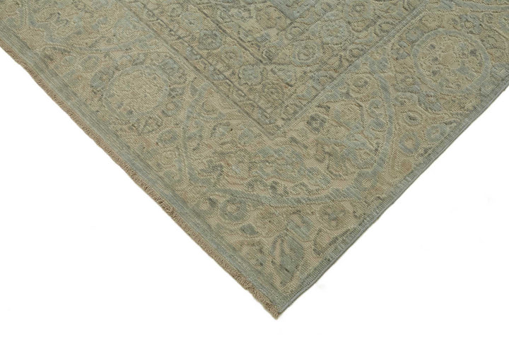 9x11 Hand-Knotted Wool Oushak Rug - 47756