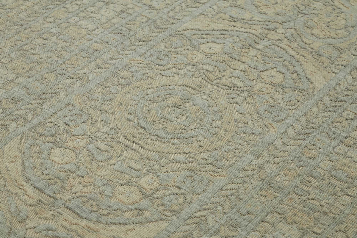 9x11 Hand-Knotted Wool Oushak Rug - 47756