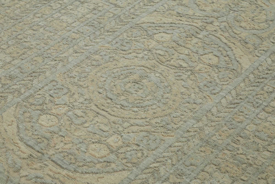 9x11 Hand-Knotted Wool Oushak Rug - 47756