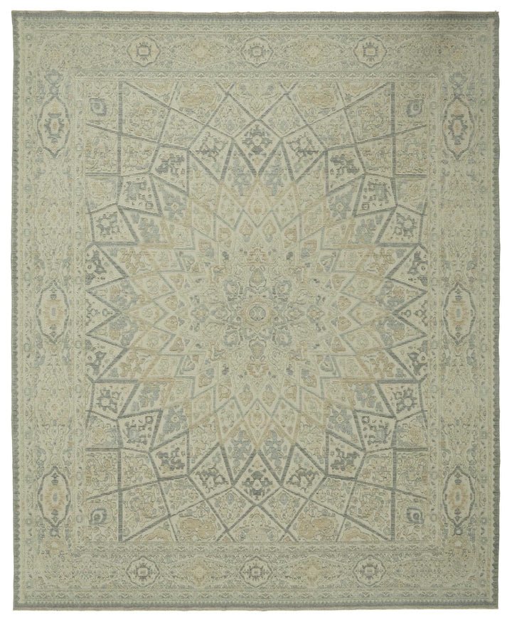 10x12 Hand-Knotted Wool Oushak Rug - 47757