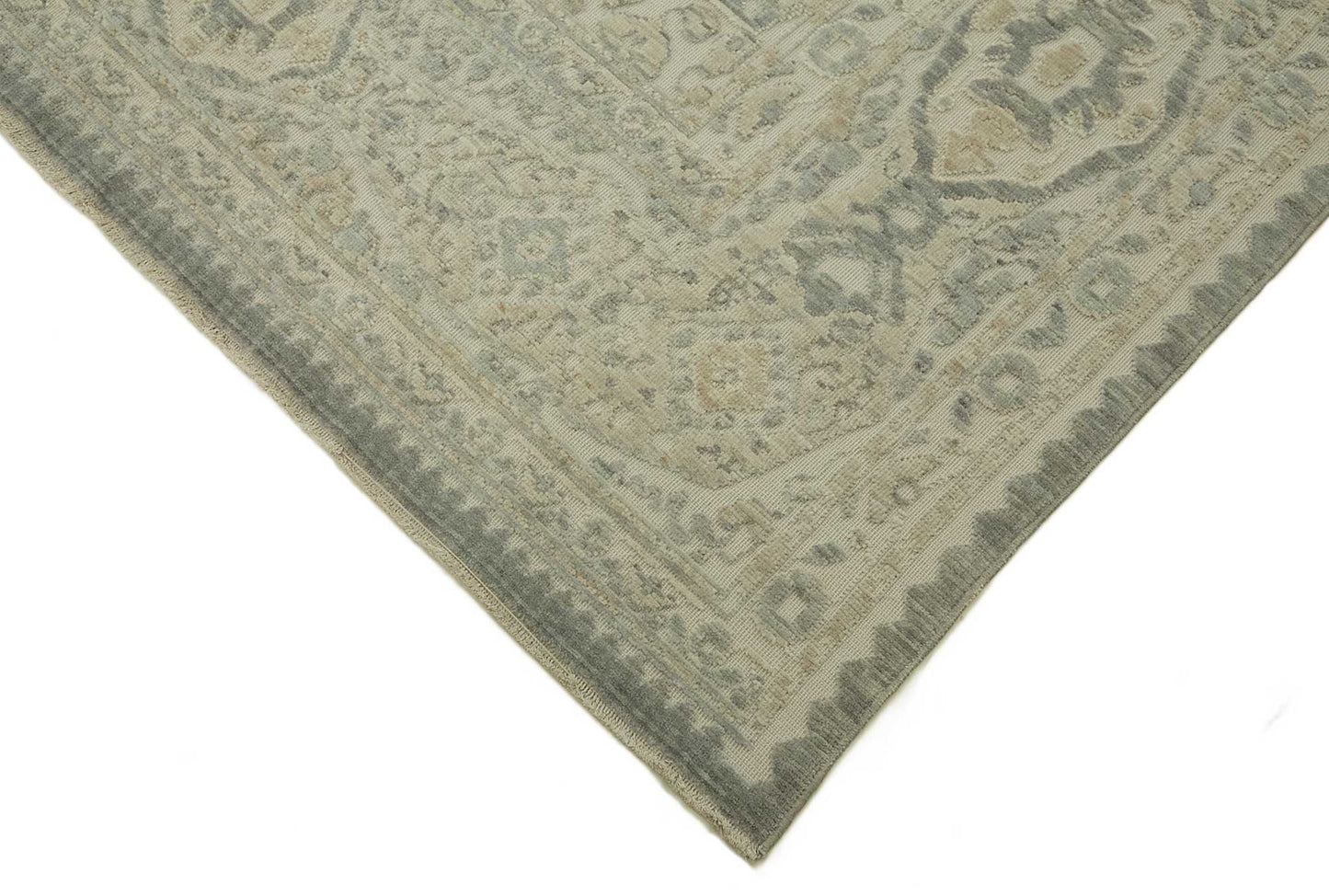 10x12 Hand-Knotted Wool Oushak Rug - 47757