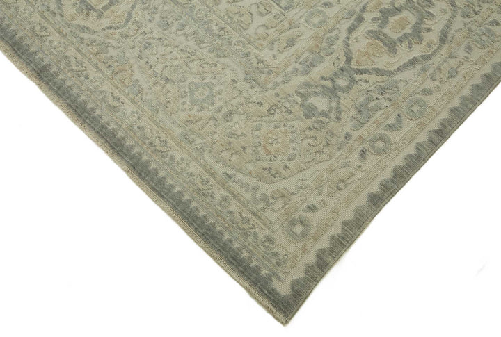 10x12 Hand-Knotted Wool Oushak Rug - 47757