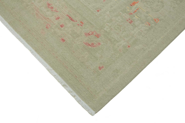 9x11 Hand-Knotted Wool Oushak Rug - 47758