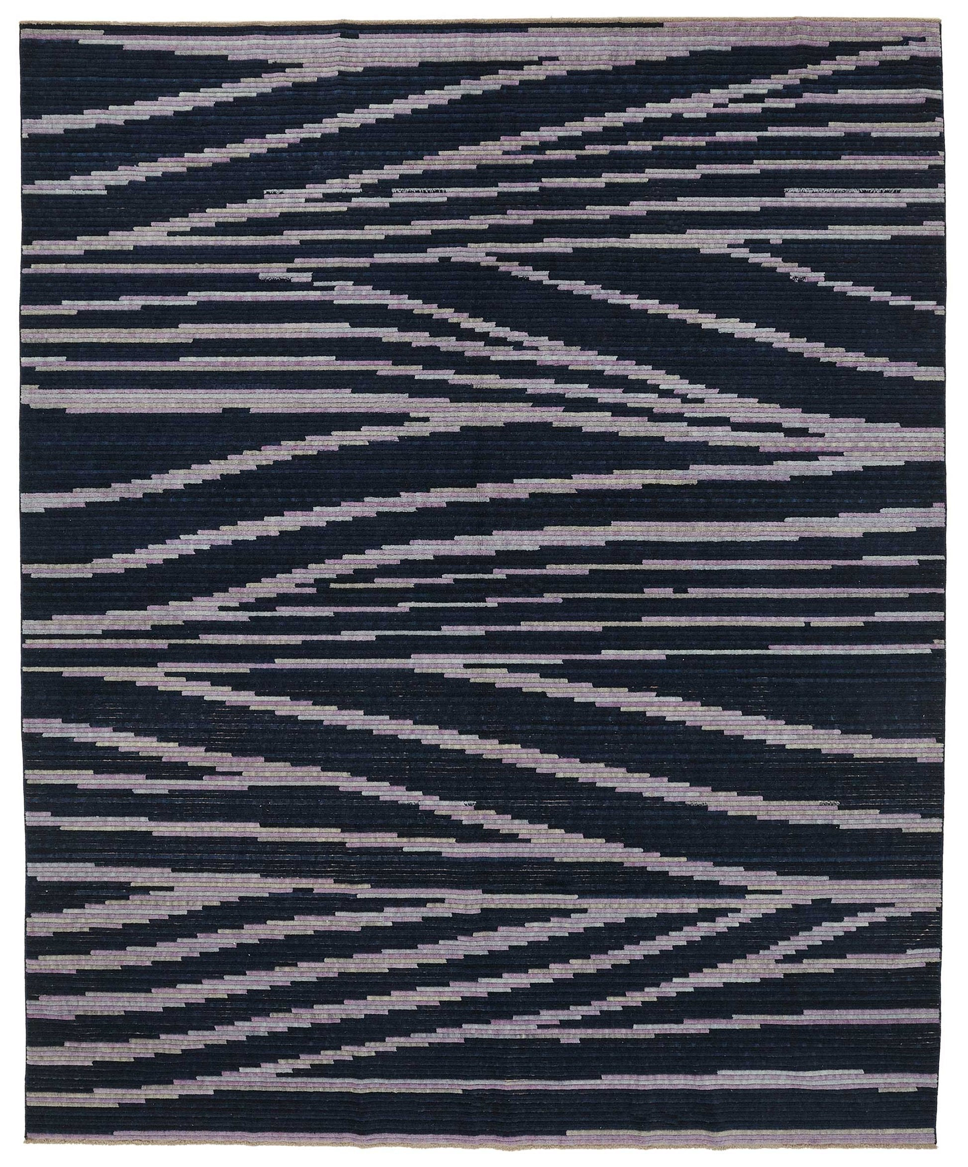 10x12 Hand-Knotted Wool Oushak Rug - 47759