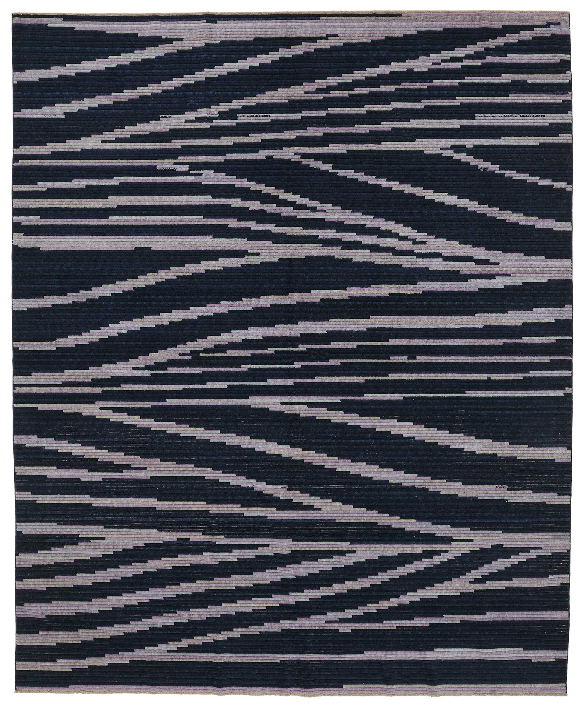 10x12 Hand-Knotted Wool Oushak Rug - 47759