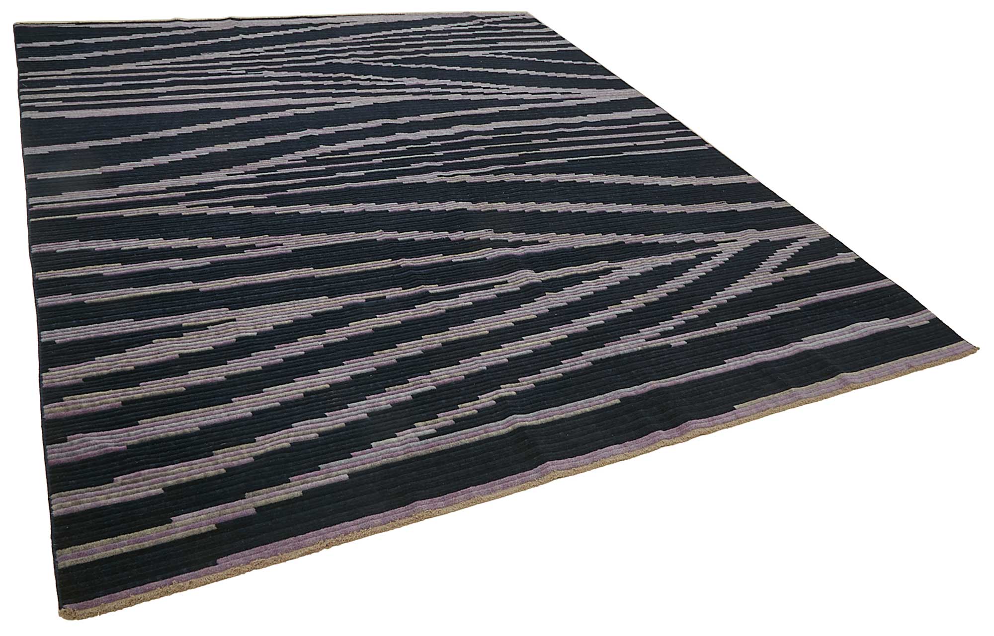 10x12 Hand-Knotted Wool Oushak Rug - 47759
