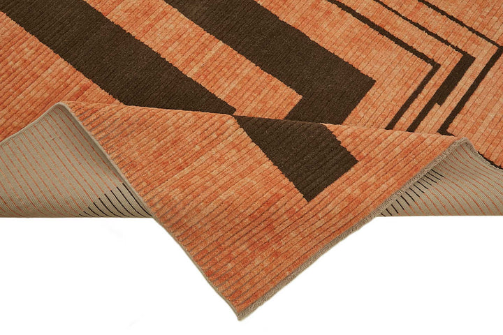 10x12 Hand-Knotted Wool Oushak Rug - 47760