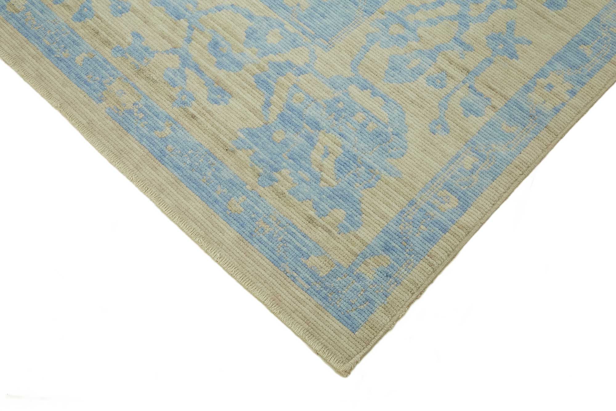 10x13 Hand-Knotted Wool Oushak Rug - 47763
