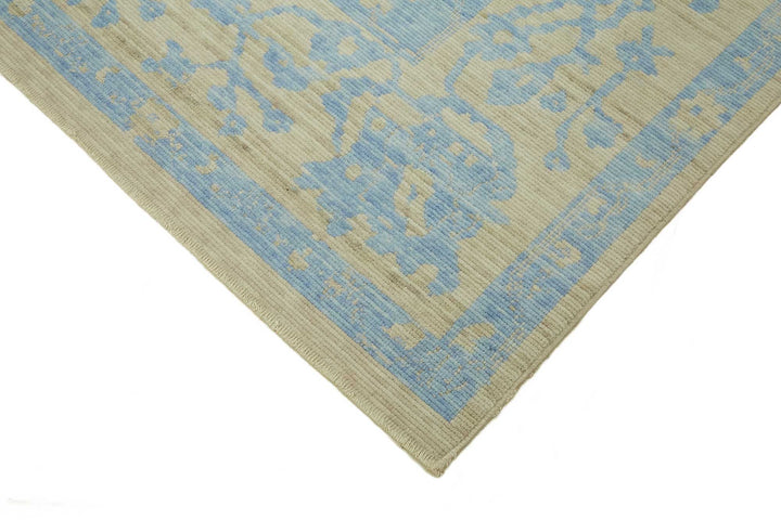 10x13 Hand-Knotted Wool Oushak Rug - 47763