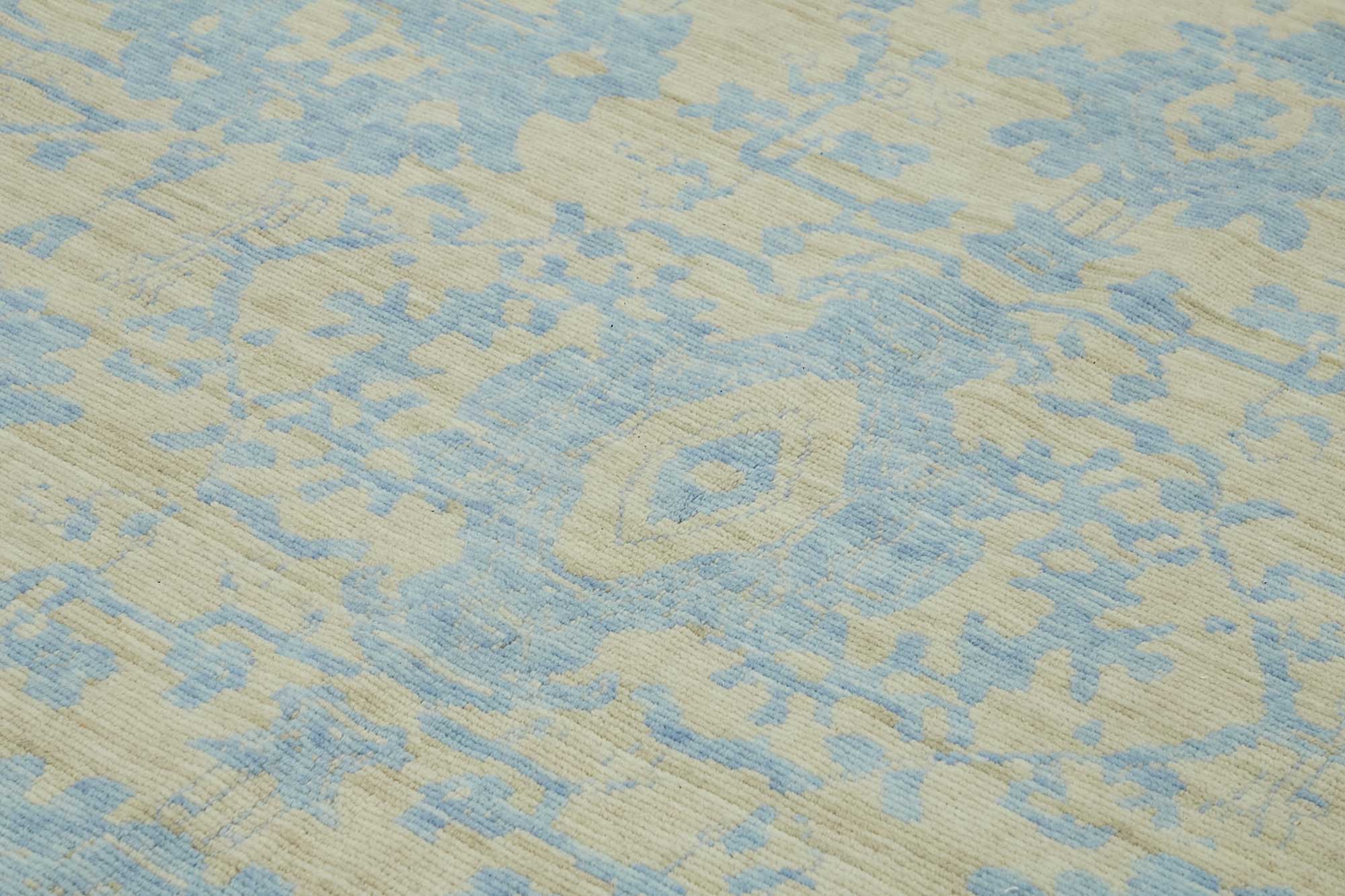 10x13 Hand-Knotted Wool Oushak Rug - 47763