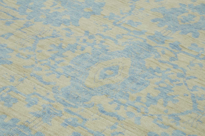 10x13 Hand-Knotted Wool Oushak Rug - 47763