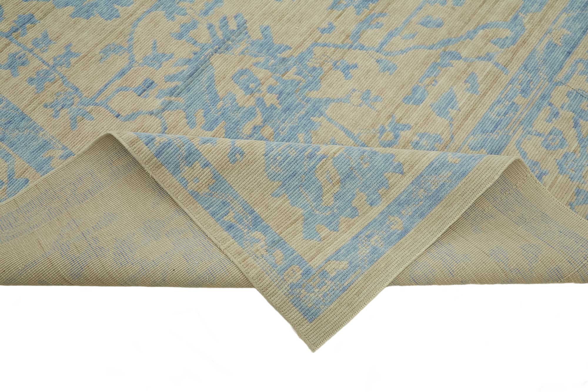 10x13 Hand-Knotted Wool Oushak Rug - 47763