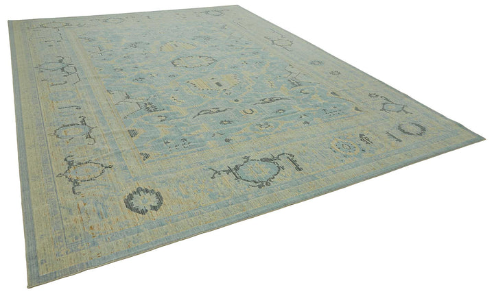 11x14 Hand-Knotted Wool Oushak Rug - 47764