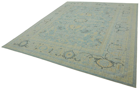11x14 Hand-Knotted Wool Oushak Rug - 47764