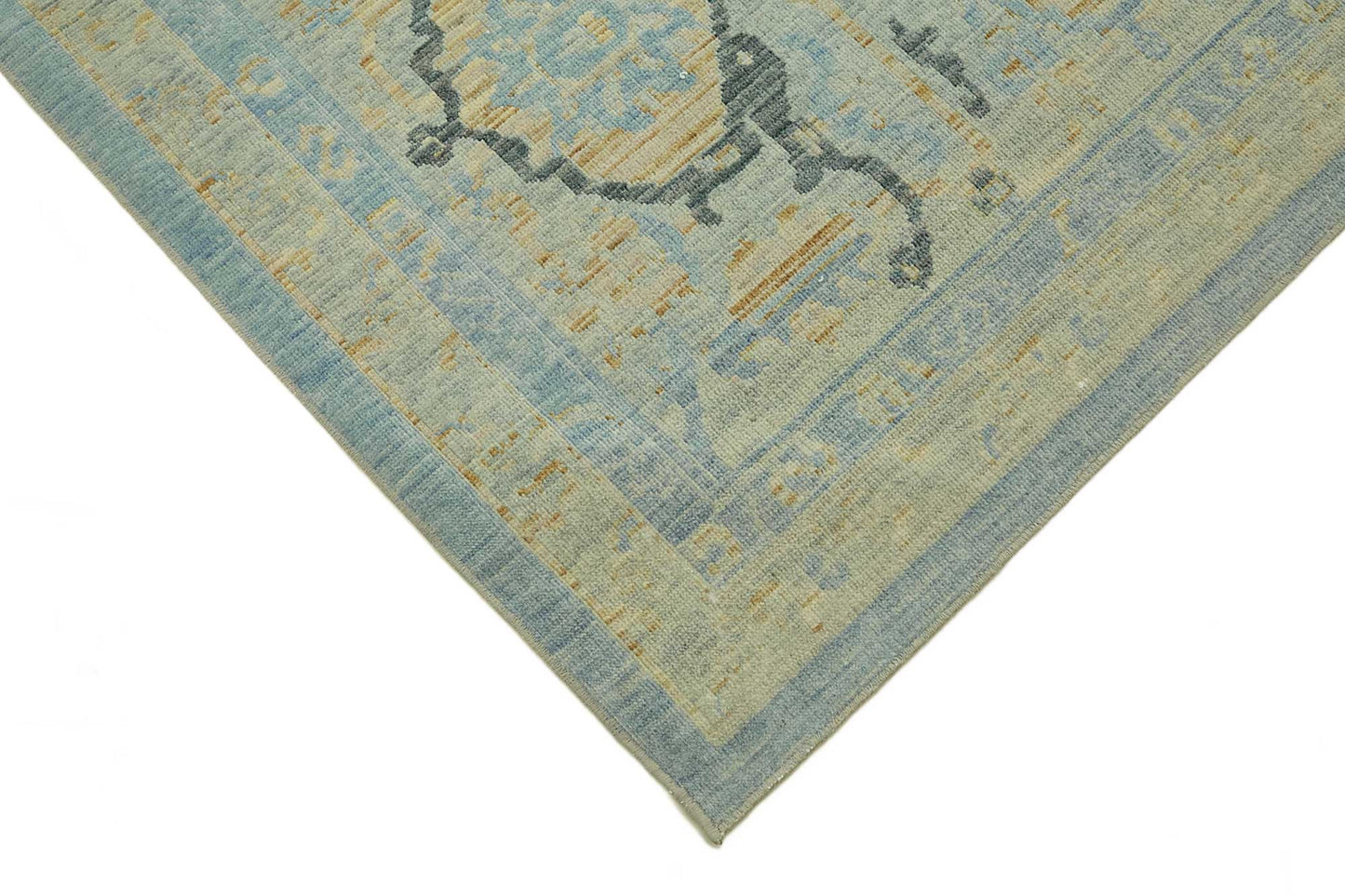 11x14 Hand-Knotted Wool Oushak Rug - 47764