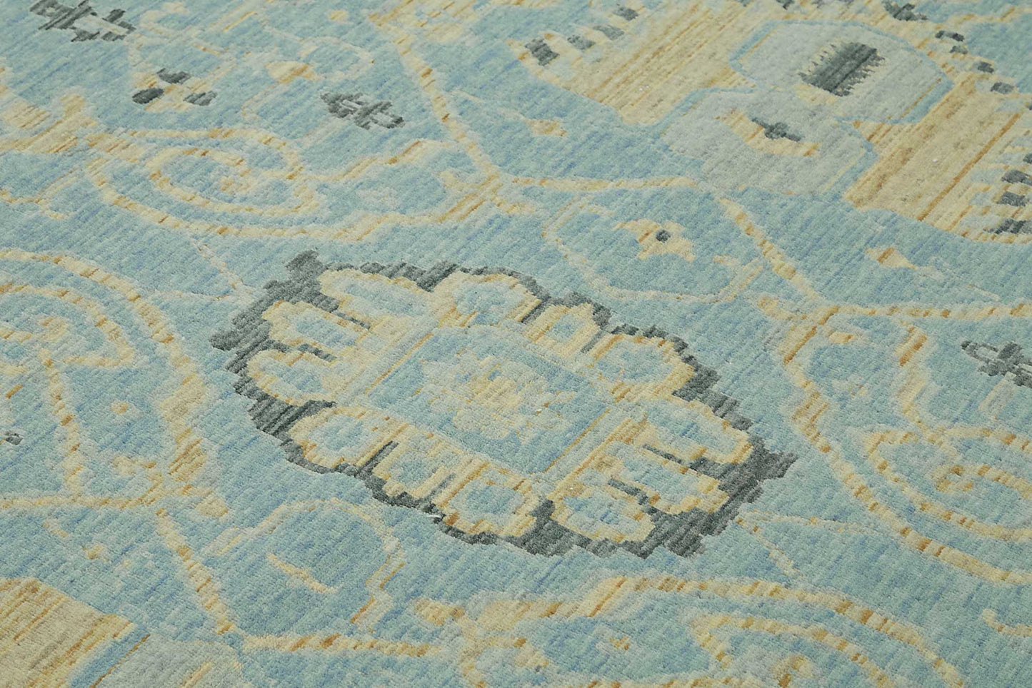 11x14 Hand-Knotted Wool Oushak Rug - 47764