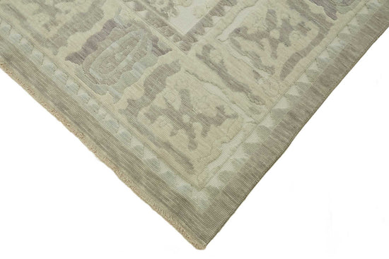 10x12 Hand-Knotted Wool Oushak Rug - 47765