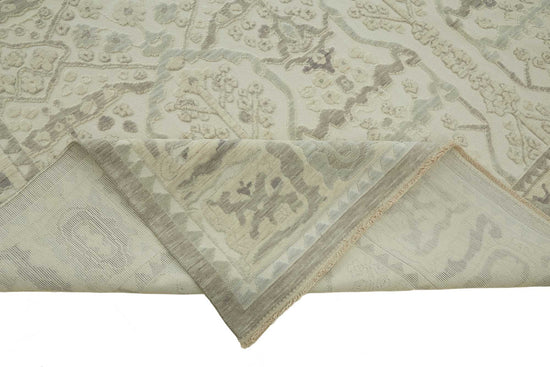 10x12 Hand-Knotted Wool Oushak Rug - 47765