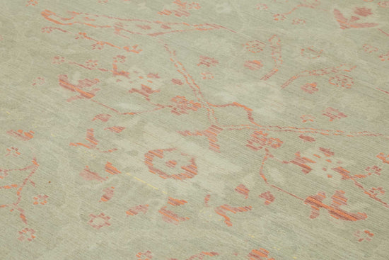 9x12 Hand-Knotted Wool Oushak Rug - 47766