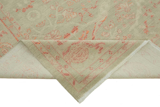 9x12 Hand-Knotted Wool Oushak Rug - 47766