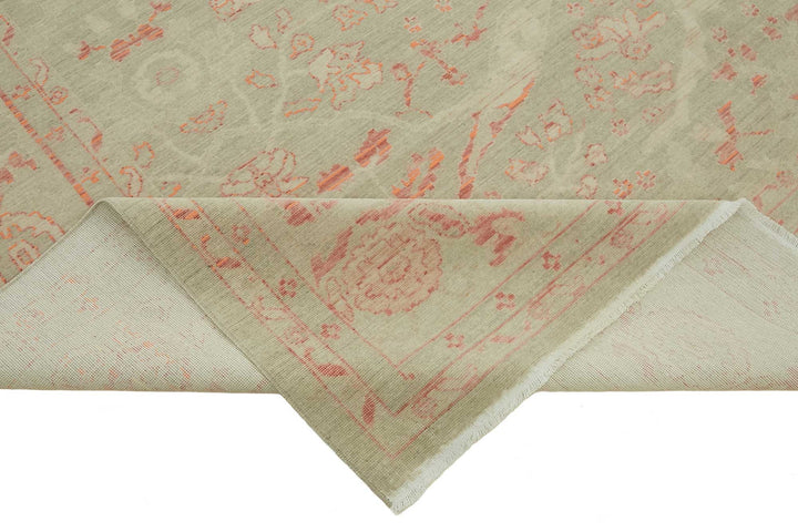 9x12 Hand-Knotted Wool Oushak Rug - 47766