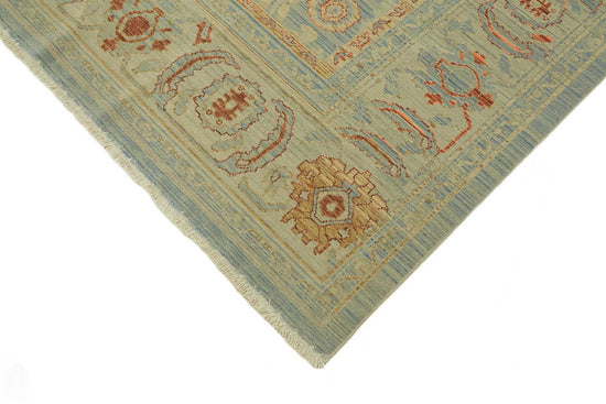 10x13 Hand-Knotted Wool Oushak Rug - 47767