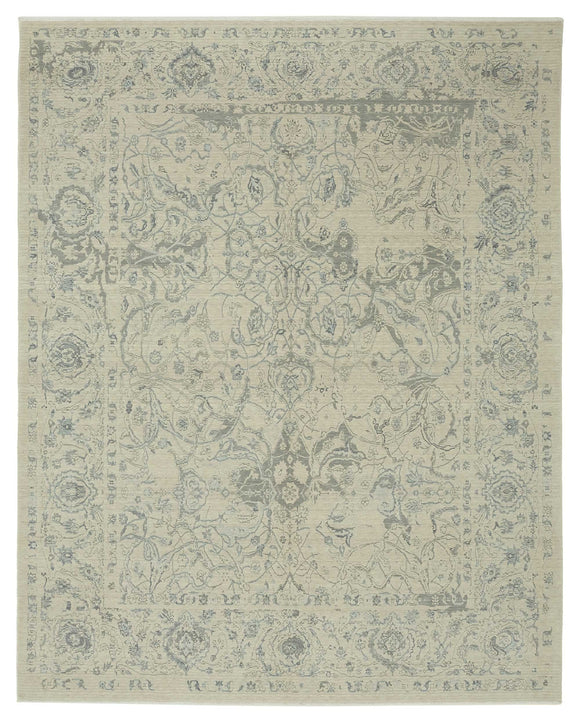 9x12 Hand-Knotted Wool Oushak Rug - 47768