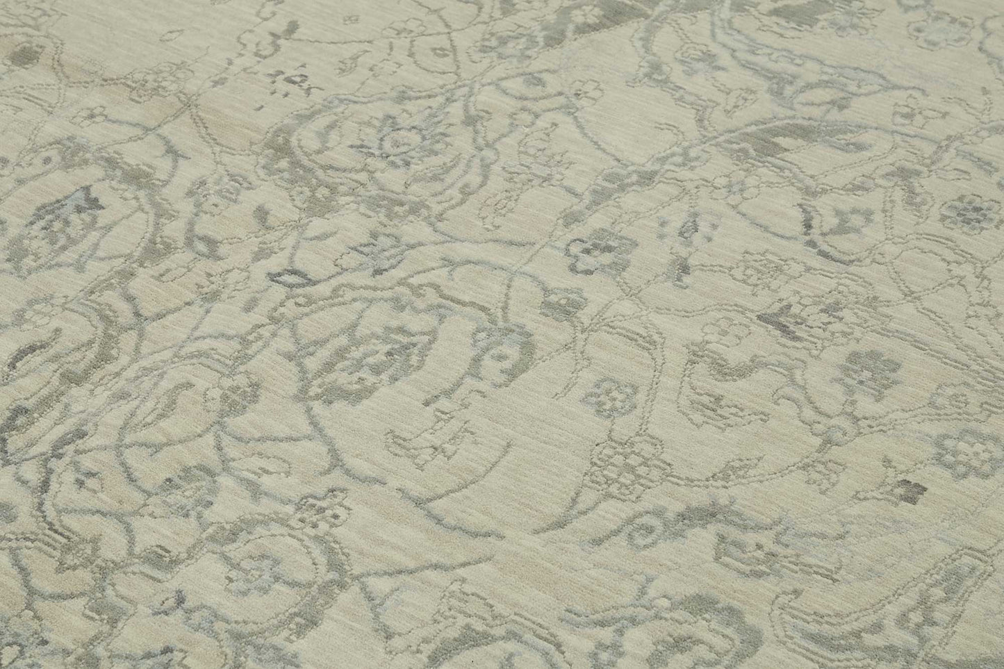 9x12 Hand-Knotted Wool Oushak Rug - 47768